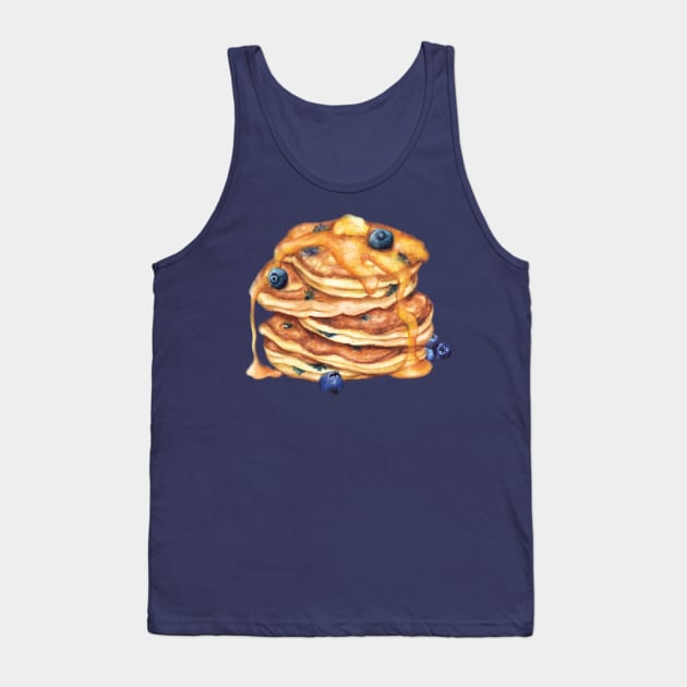 Breakfast Food -Pancakes with syrup and blueberries Tank Top by AmandaDilworth